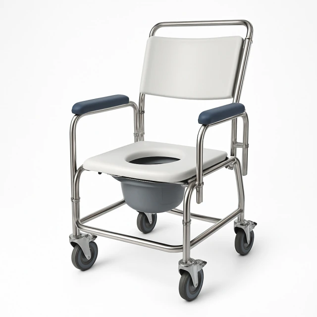 Cadeira sanitária em inox reforçada JCS-303